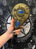 Handmade Natural Black Obsidian Scrying Mirror Wand/Magic Obsidian Witch Wand/Crystal Quartz Wand/Manifest Altar Tool