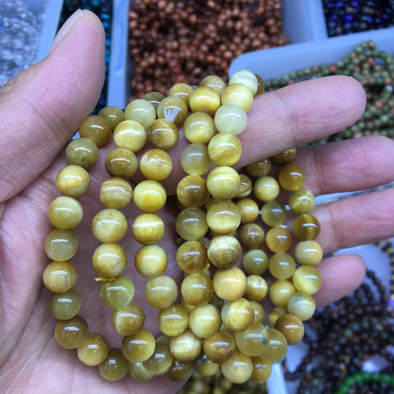 Golden tiger eye Bracelet 8mm Gemstone Bracelet crystal bracelet