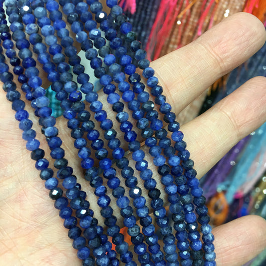 Sodalite 3*4mm faceted Rondelle Shape beads Gemstone beads Bracelet DIY beads 15''