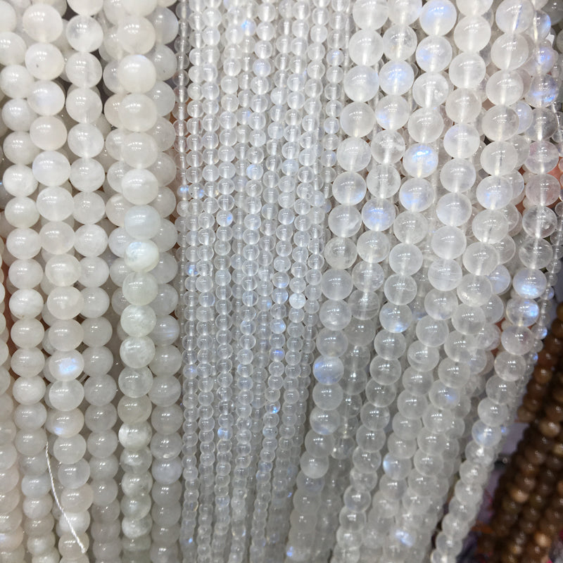 MoonStone Round beads Gemstone Beads crystal bracelet DIY beads 15''