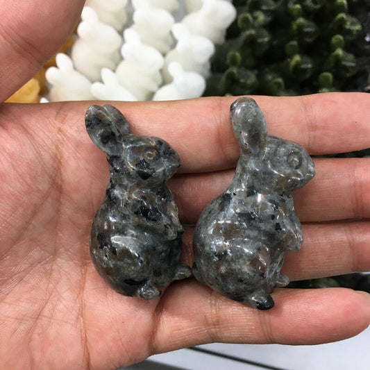 About 5.2CM Yooperlite Rabbit Carving Animal crystal carved