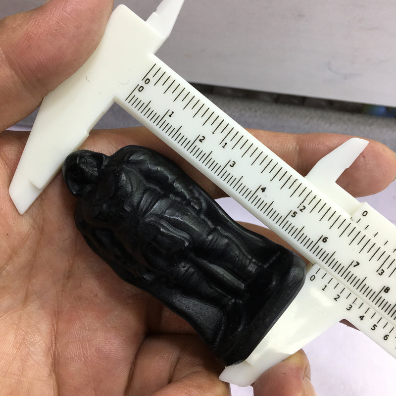 Black obsidian Yooperlite Carving Natural crystal carved