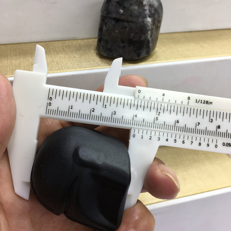 Mandalorian Black obsidian Yooperlite Carving Natural crystal Star Wars carved