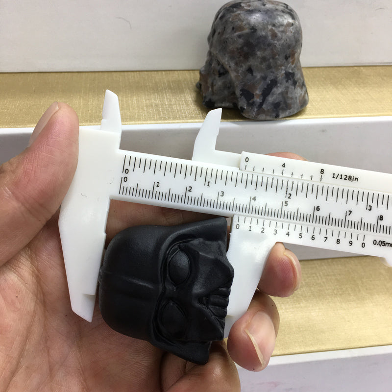 Anakin Skywalker Black obsidian Yooperlite Carving Natural crystal Star Wars carved