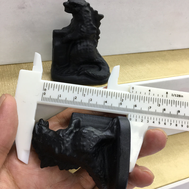 Godzilla Black obsidian Yooperlite Carving Natural crystal animal carved