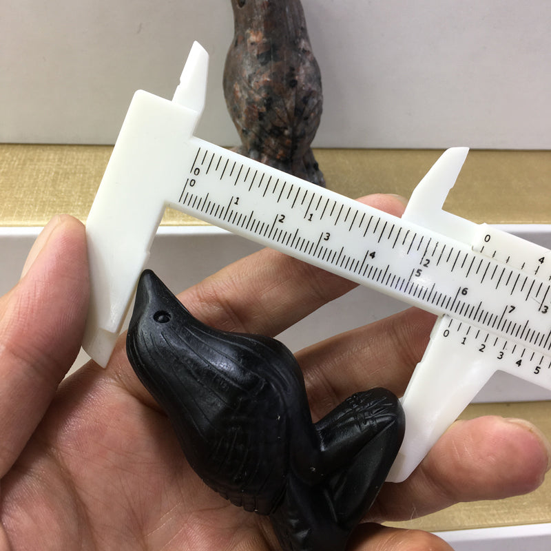 Bird Black obsidian Yooperlite Carving Natural crystal animal bird carved