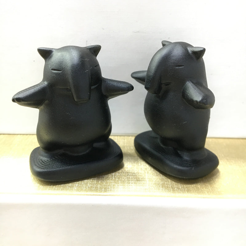 Drowzee Black obsidian Yooperlite Carving Natural crystal Pokémon carved