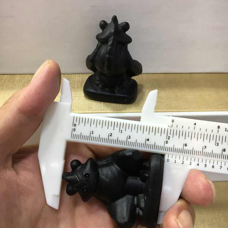 Elekid Black obsidian Yooperlite Carving Natural crystal Pokémon carved