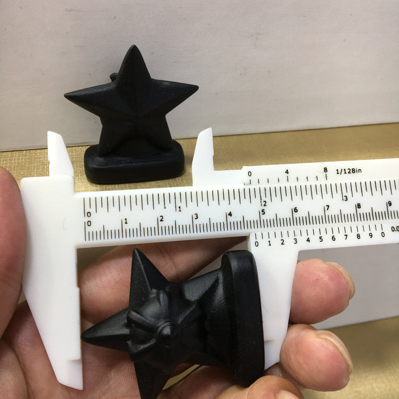 Staryu Black obsidian Yooperlite Carving Natural crystal Pokémon carved