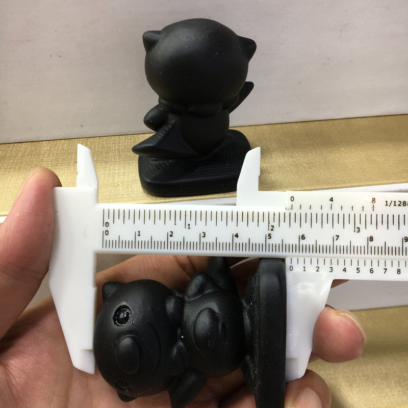 Oshawott Black obsidian Yooperlite Carving Natural crystal Pokémon carved