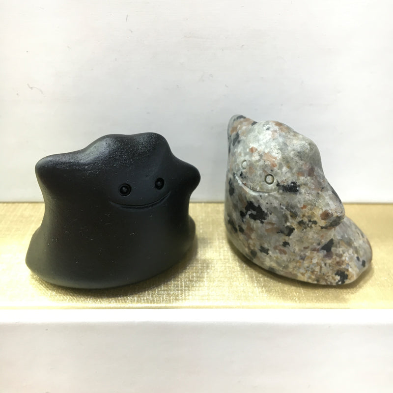 Ditto Black obsidian Yooperlite Carving Natural crystal Pokémon carved