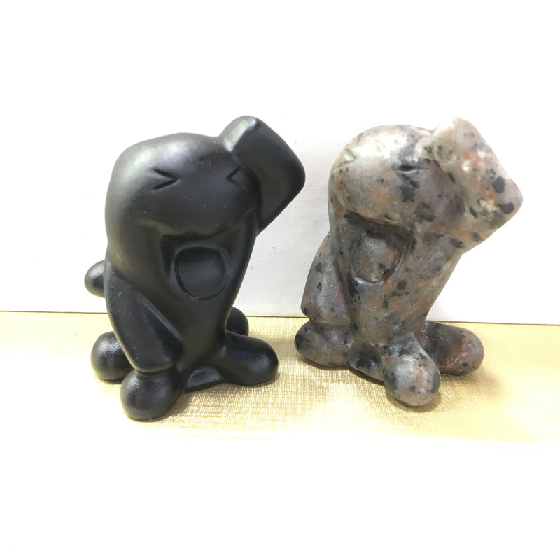 Wobbuffet Black obsidian Yooperlite Carving Natural crystal Pokémon carved