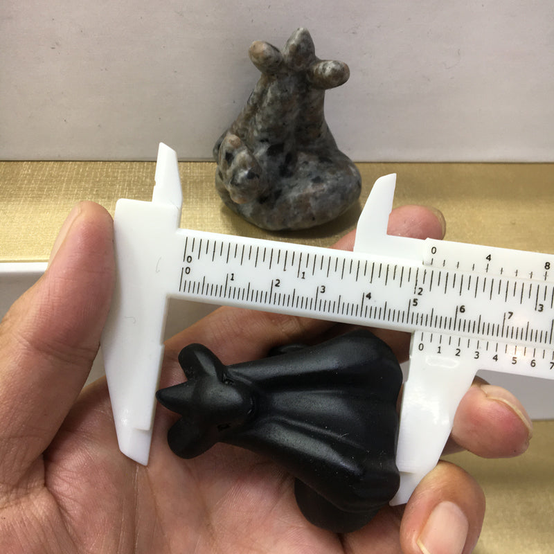 Milotic Black obsidian Yooperlite Carving Natural crystal Pokémon carved