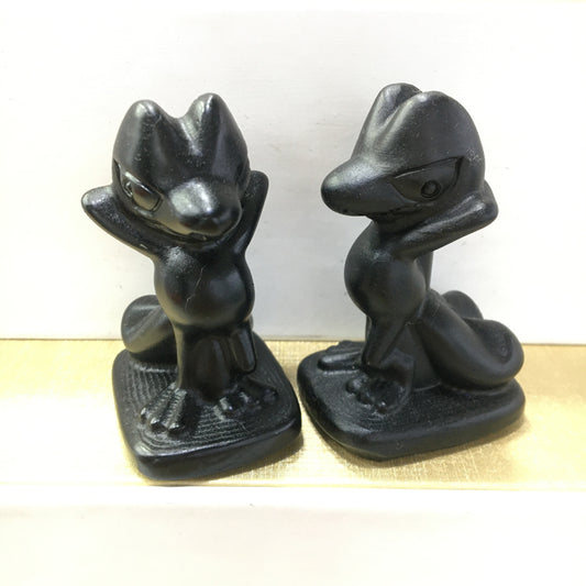 Treecko Black obsidian Yooperlite Carving Natural crystal Pokémon carved