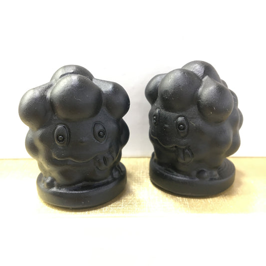 Pokemon carving Black obsidian Yooperlite Carving Natural crystal Pokémon carved