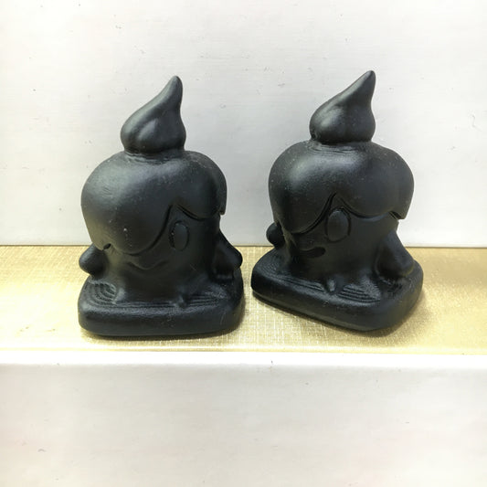 Litwick carving Black obsidian Yooperlite Carving Natural crystal Pokémon carved