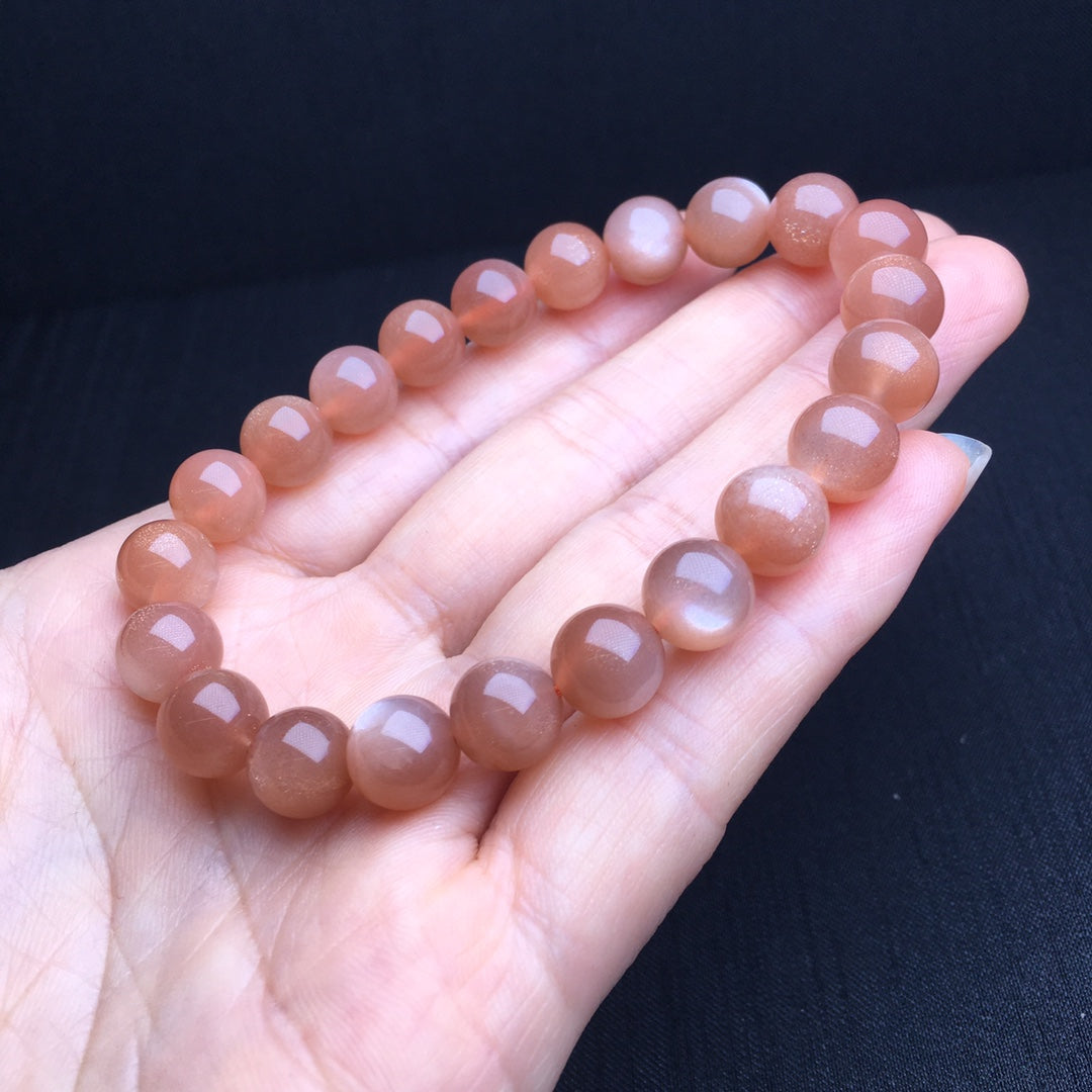 Sunstone bracelet 8mm Gemstone Bracelet crystal bracelet YW