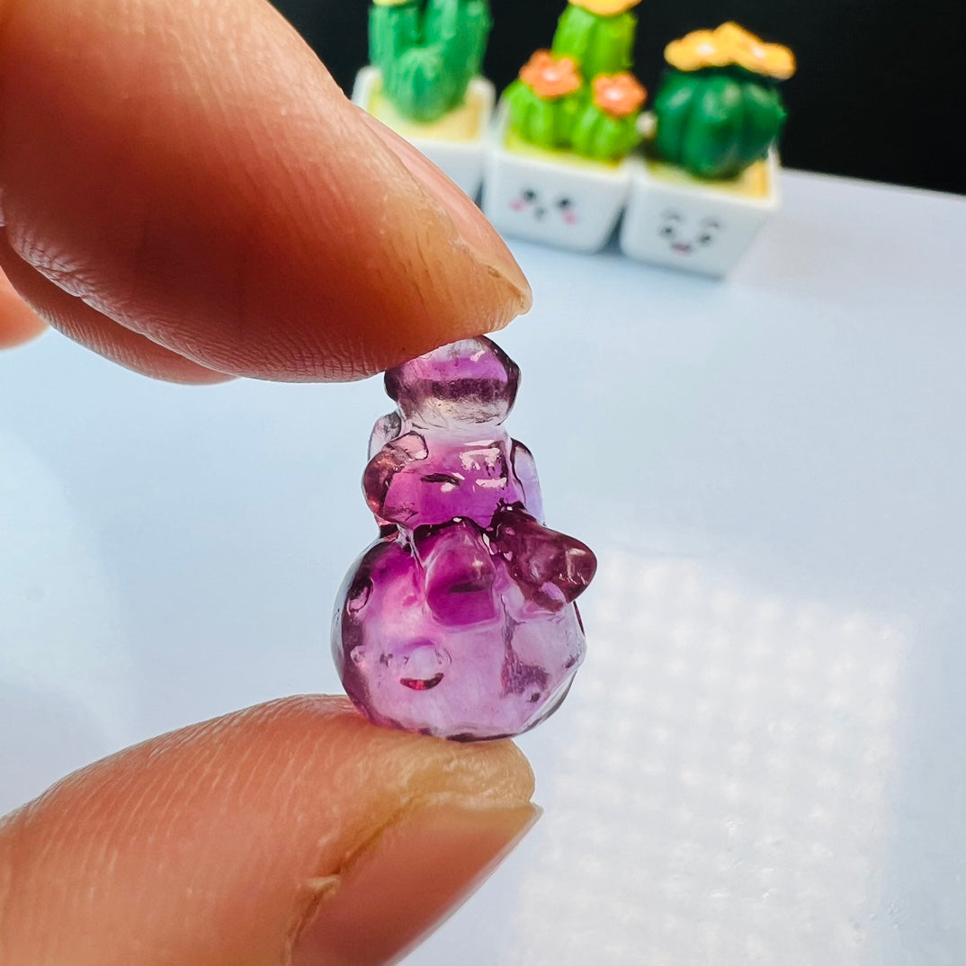 Mini Fluorite astronaut Carving Gemstone carving crystal carving