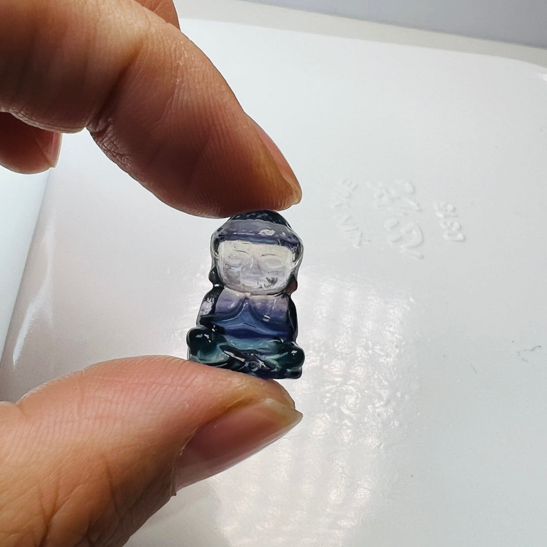 Mini Fluorite Baby Buddha Carving Gemstone carving crystal carving