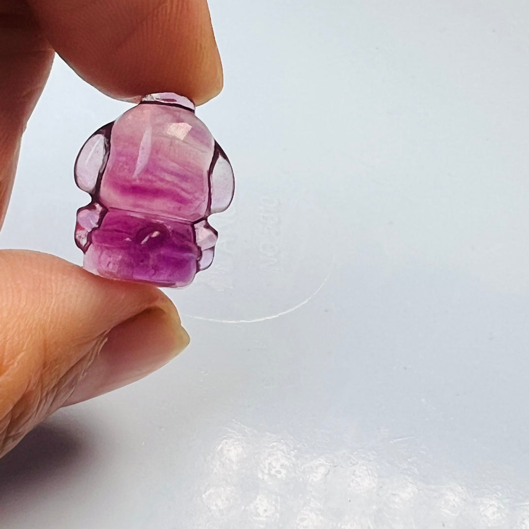 Mini Fluorite Sanrio Pochacco Carving Gemstone carving crystal carving