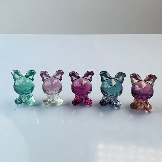 Mini Fluorite Sanrio Kuromi Carving Gemstone carving crystal carving