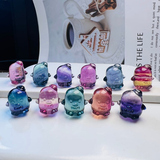 Mini Fluorite Sanrio Tuxedosam Carving crystal carving