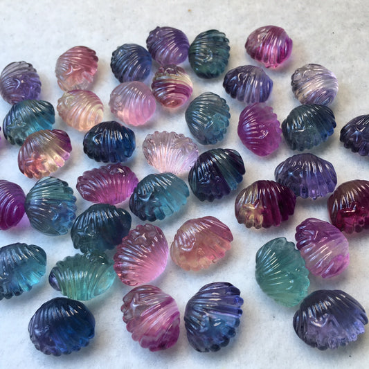 Mini Fluorite shell Carving crystal carving