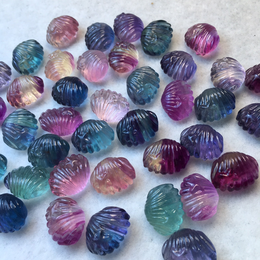 Mini Fluorite shell Carving crystal carving