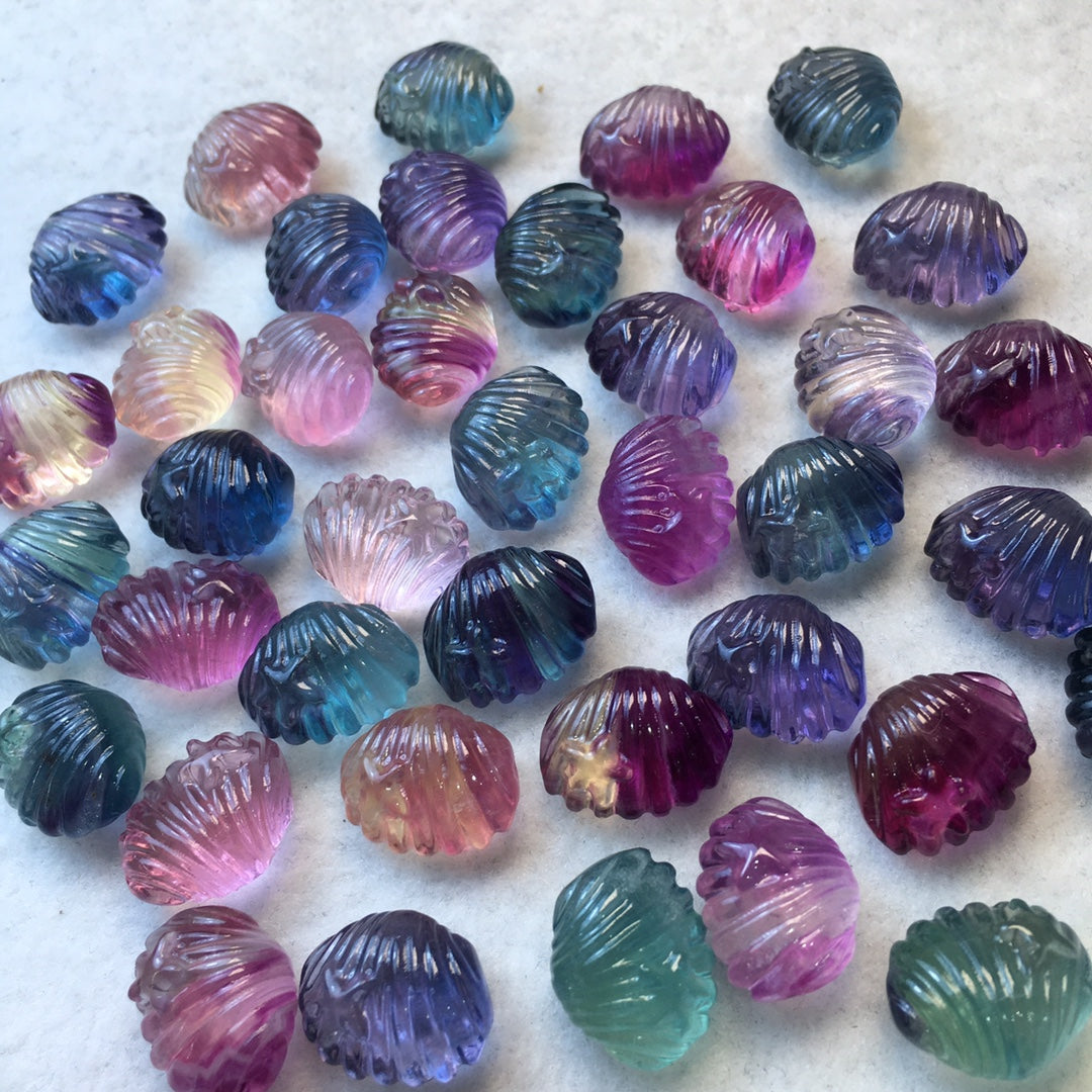 Mini Fluorite shell Carving crystal carving