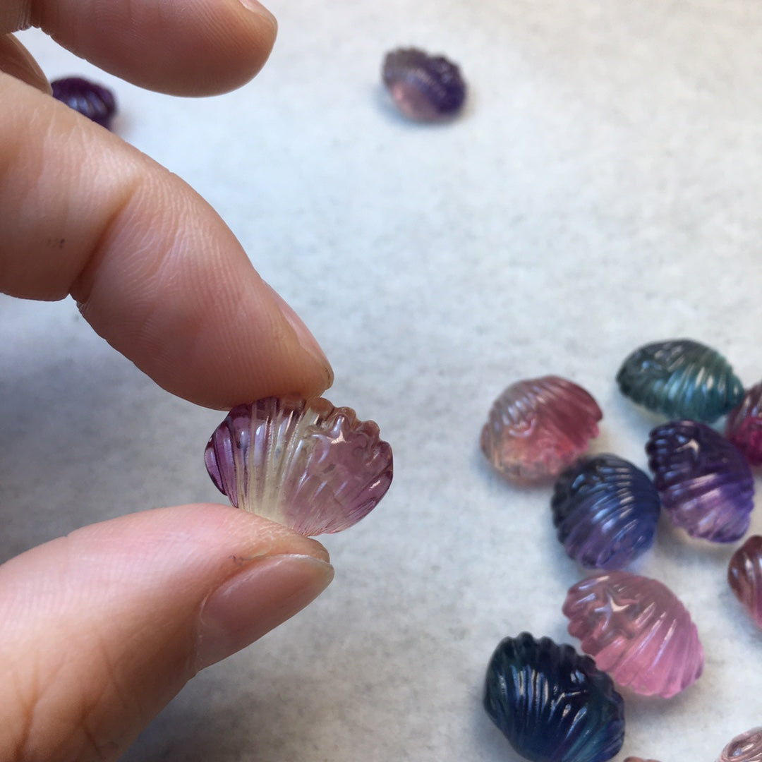 Mini Fluorite shell Carving crystal carving