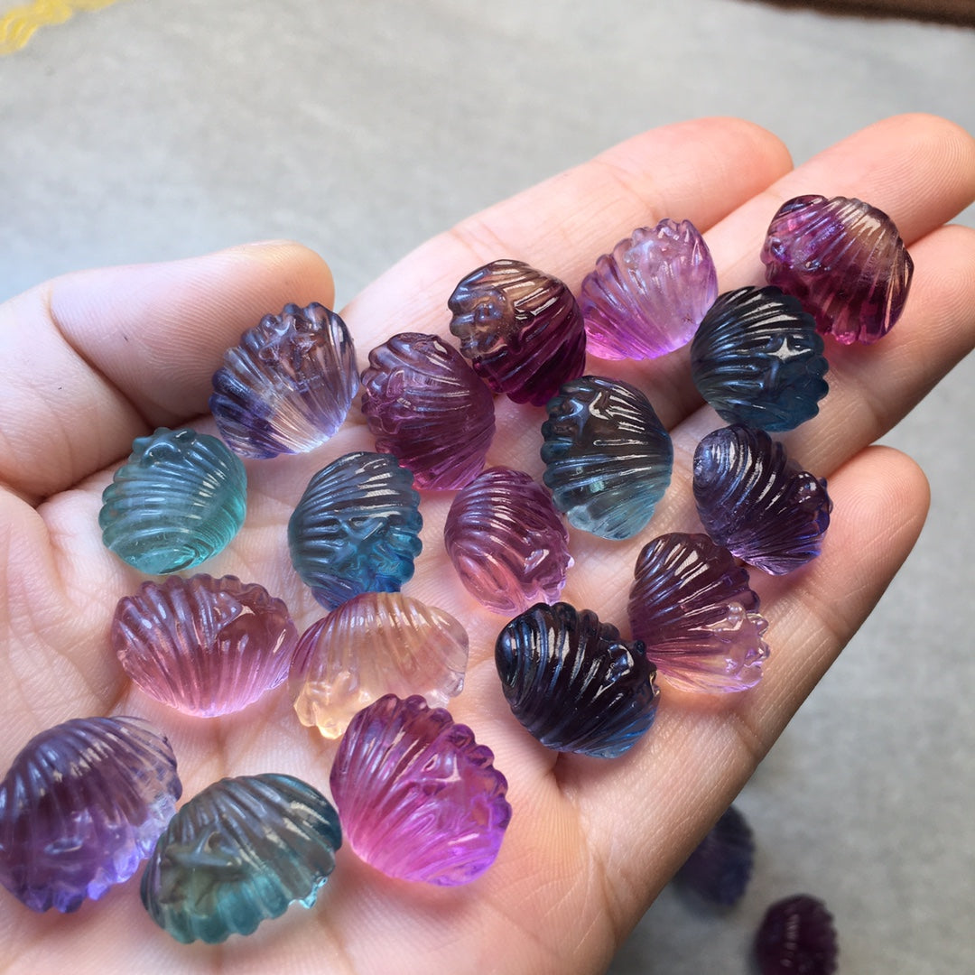 Mini Fluorite shell Carving crystal carving