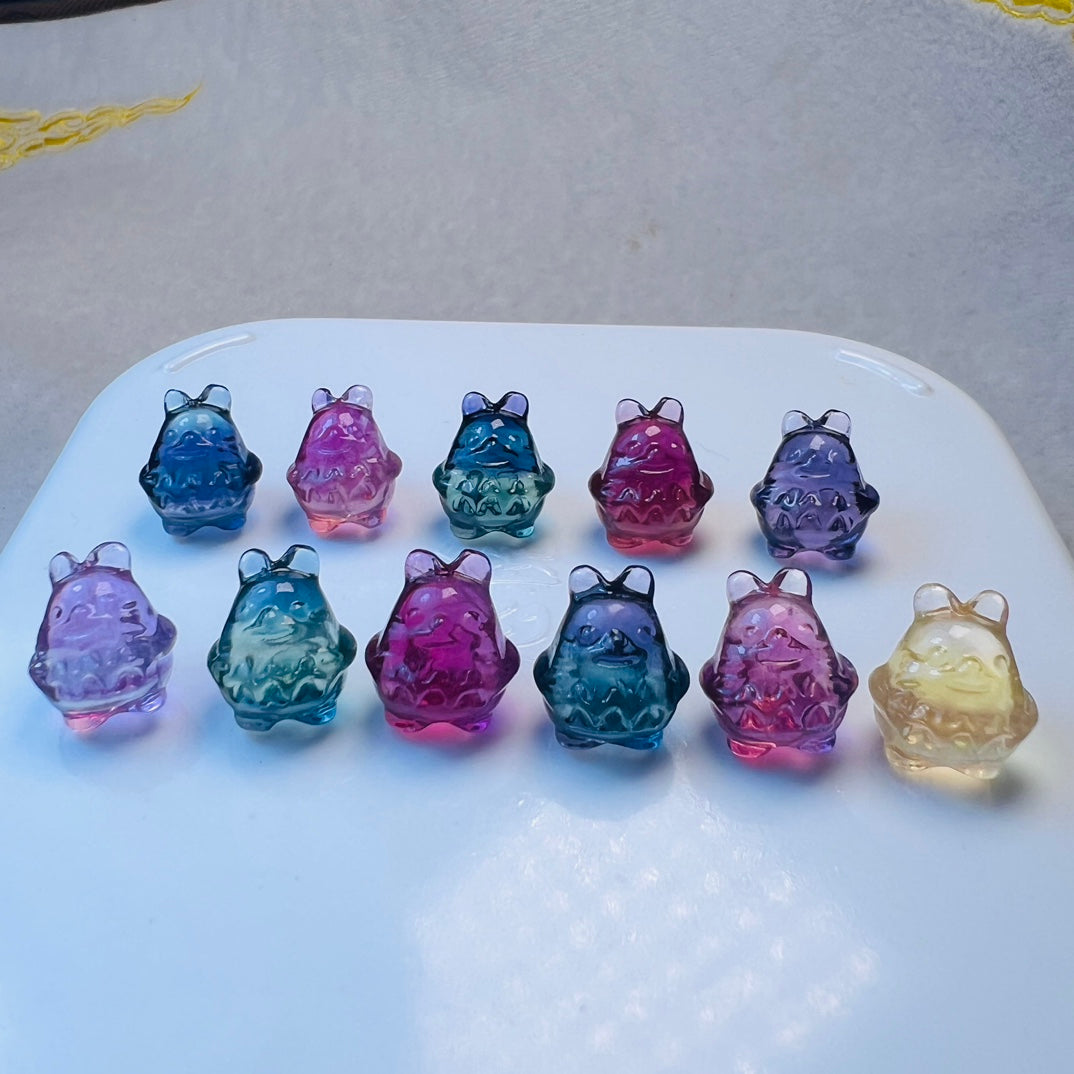 Mini Fluorite Totoro Carving crystal carving