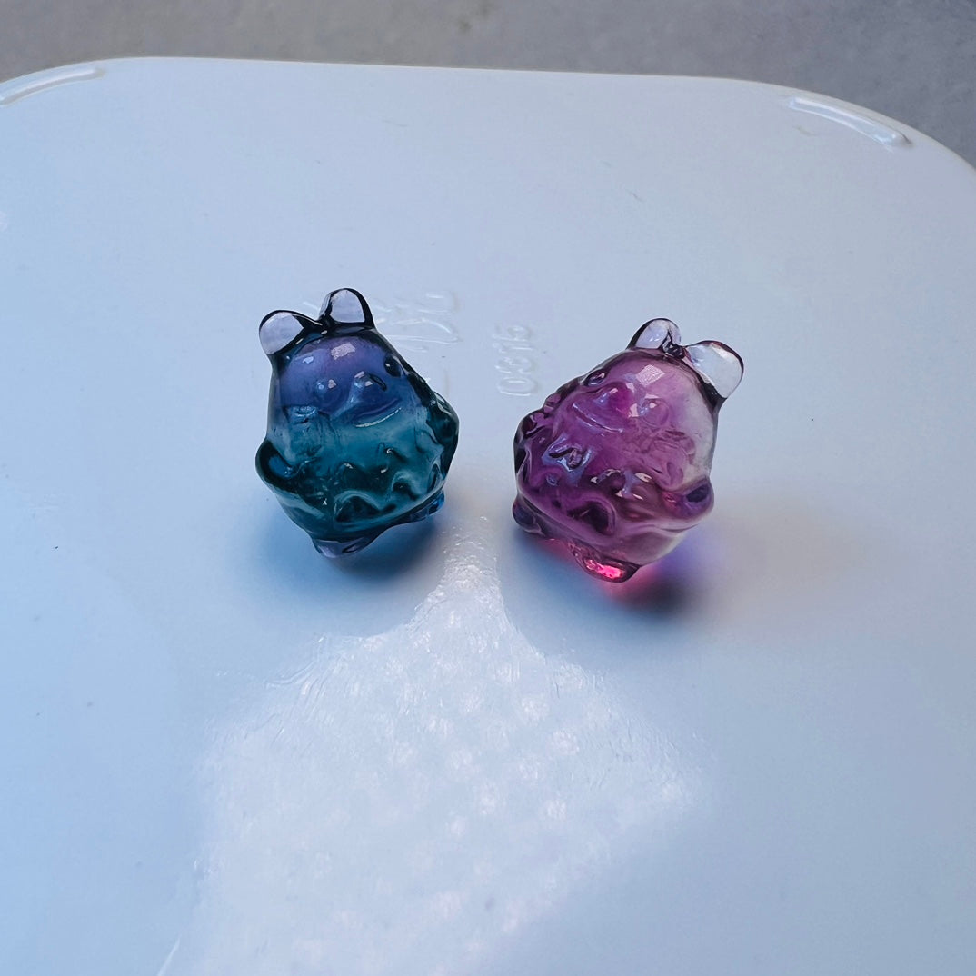 Mini Fluorite Totoro Carving crystal carving