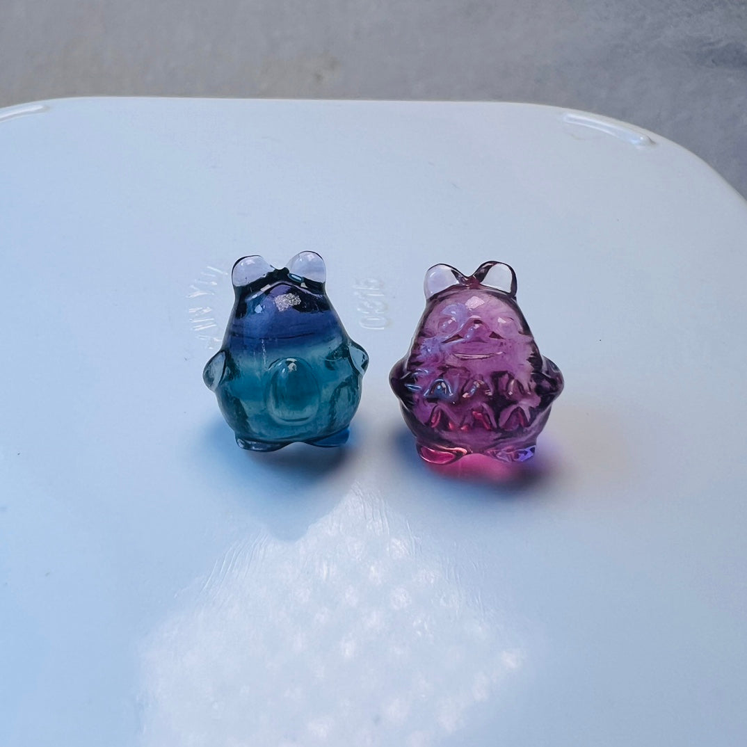 Mini Fluorite Totoro Carving crystal carving