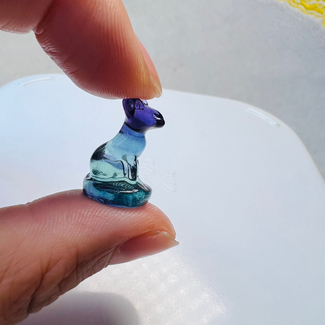 Mini Fluorite Bastet Carving crystal carving