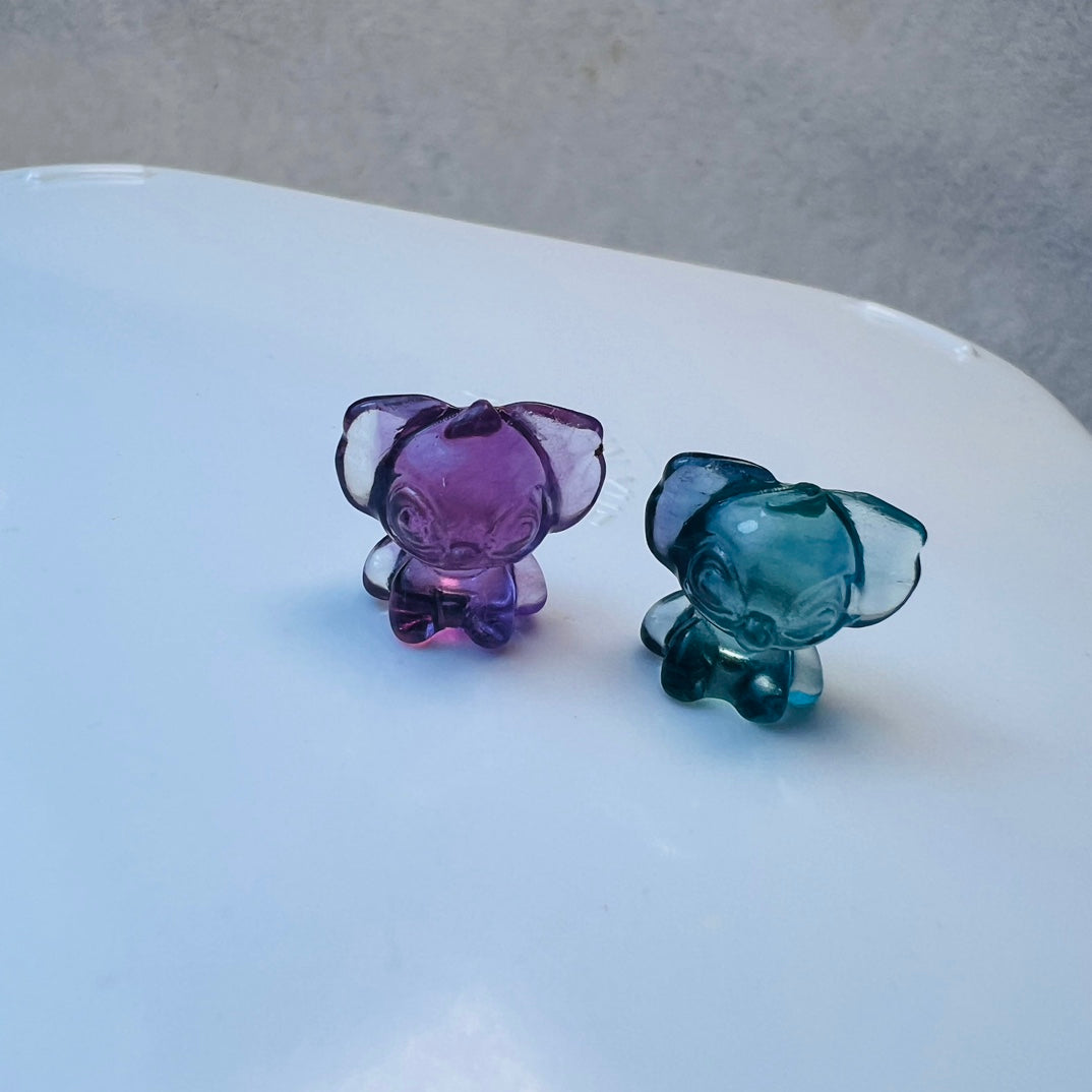 Mini Fluorite Scooby-Doo Carving crystal carving