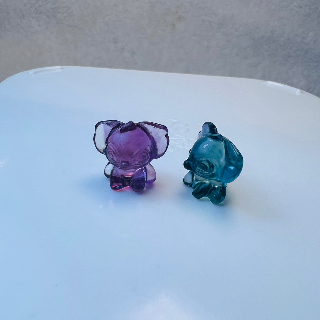 Mini Fluorite Scooby-Doo Carving crystal carving