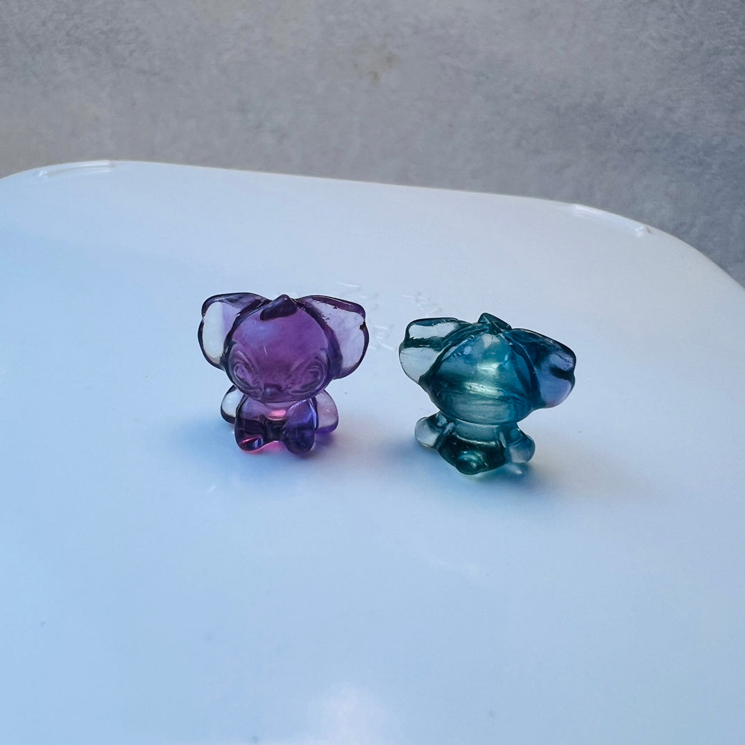 Mini Fluorite Scooby-Doo Carving crystal carving