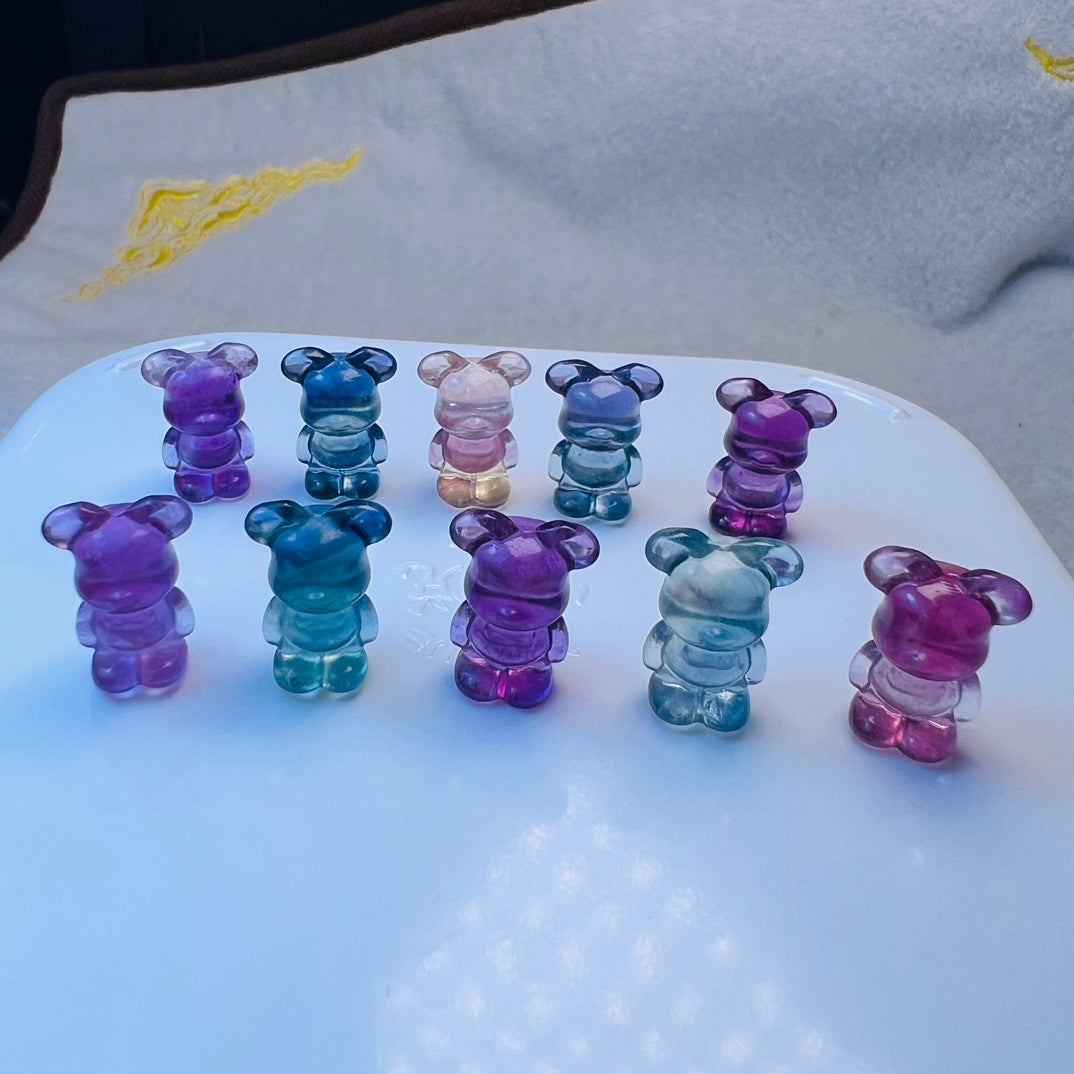 Mini Fluorite BE@RBRICK Carving crystal carving