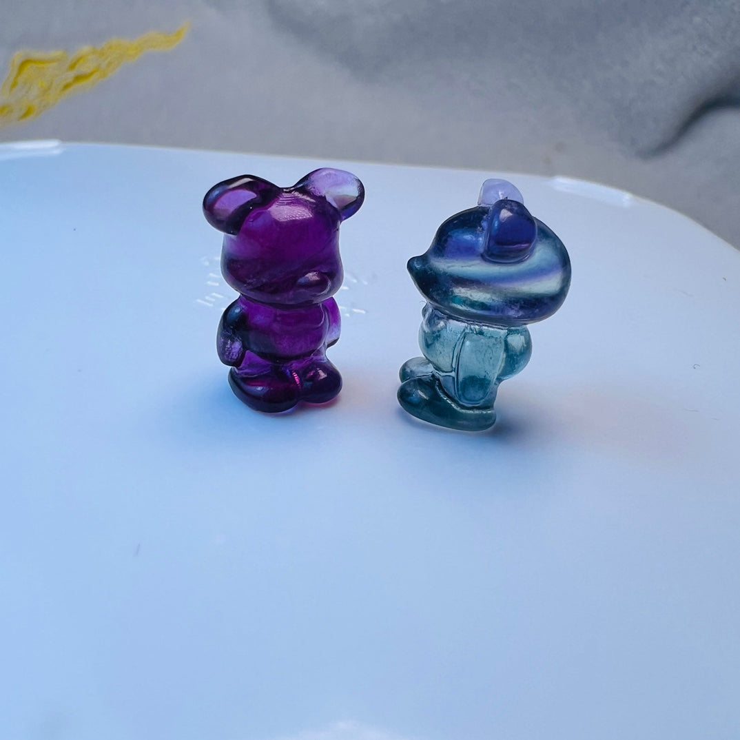 Mini Fluorite BE@RBRICK Carving crystal carving