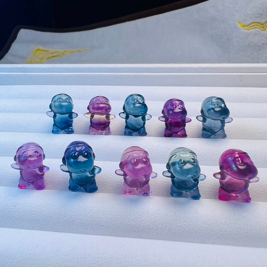 Mini Fluorite Crayon Shin-chan Carving crystal carving