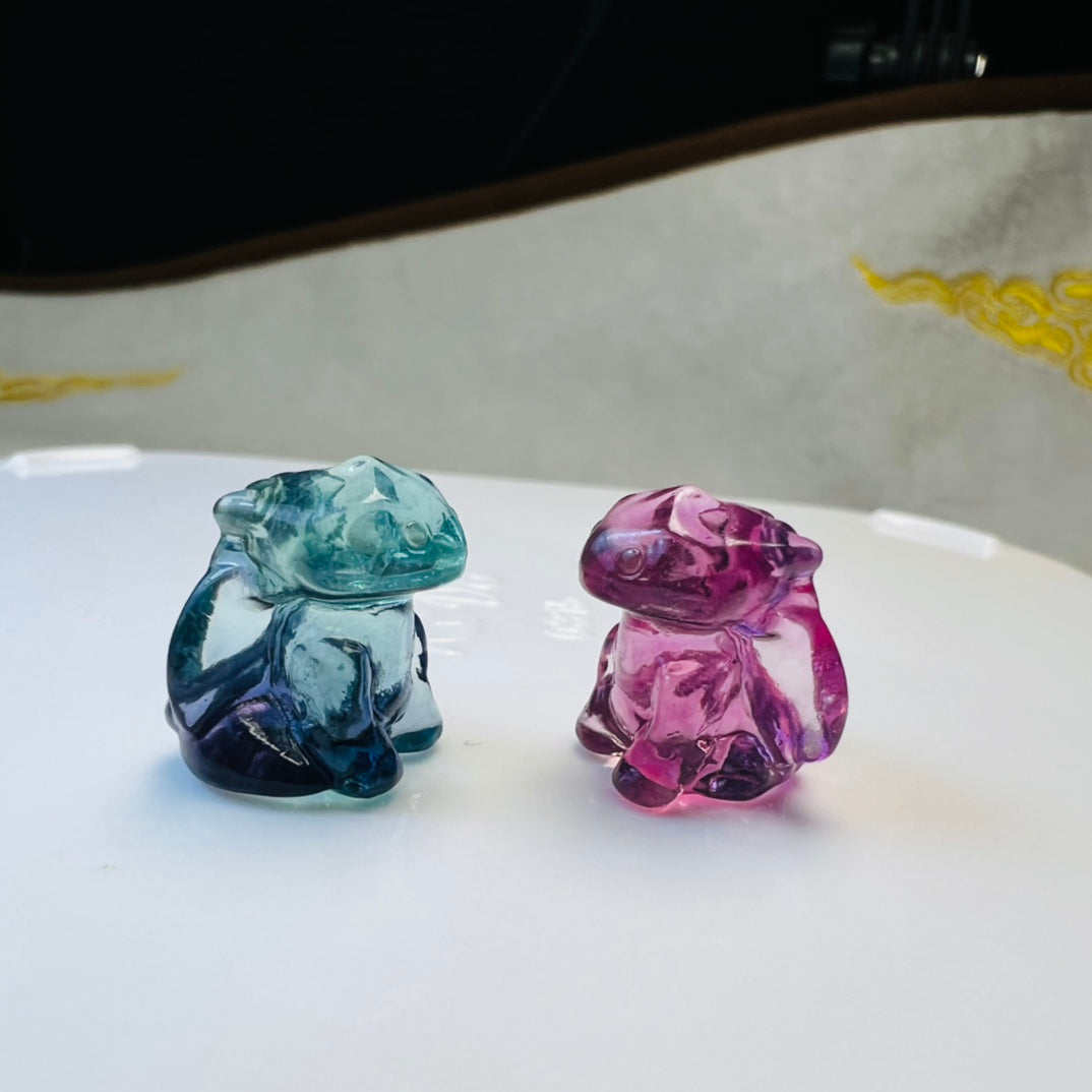 Mini Fluorite Toothless Carving crystal carving