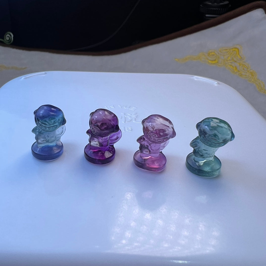 Mini Fluorite Halloween The Night Before Christmas Carving crystal carving