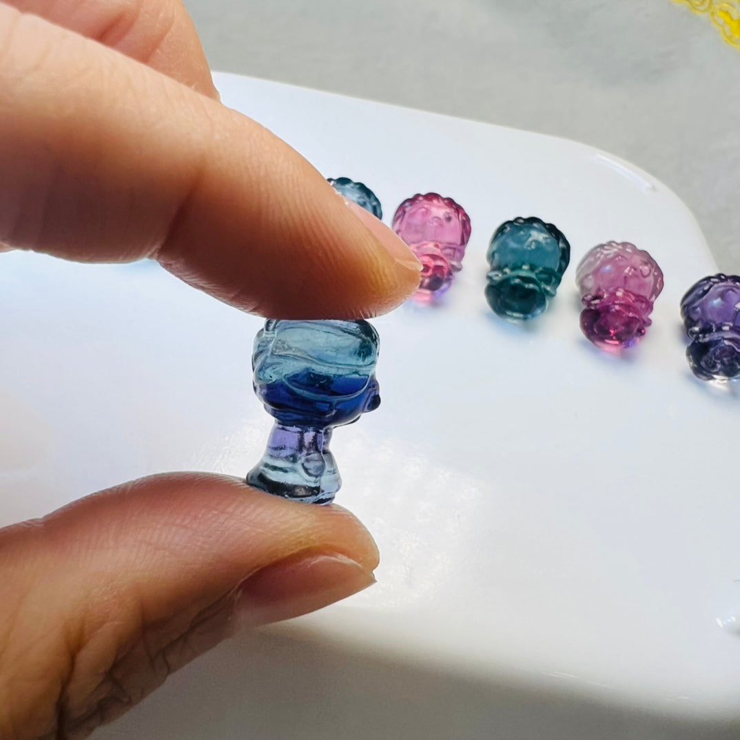 Mini Fluorite Princess Elsa Carving crystal carving