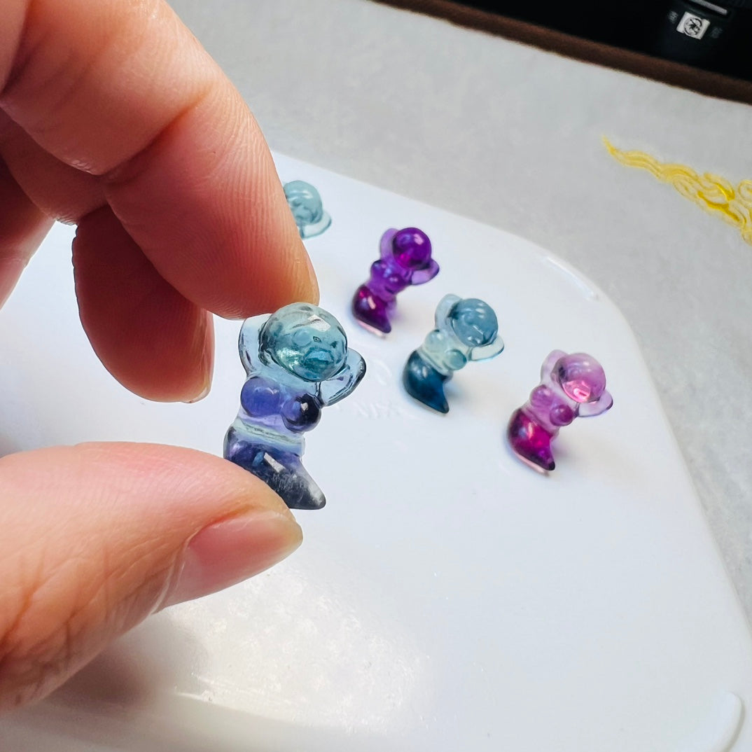 Mini Fluorite Mermaid Carving crystal carving