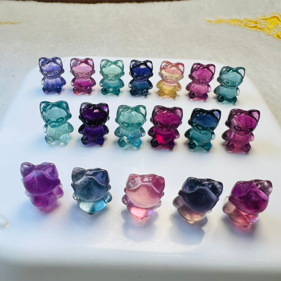 Mini Fluorite LinaBell Carving crystal carving