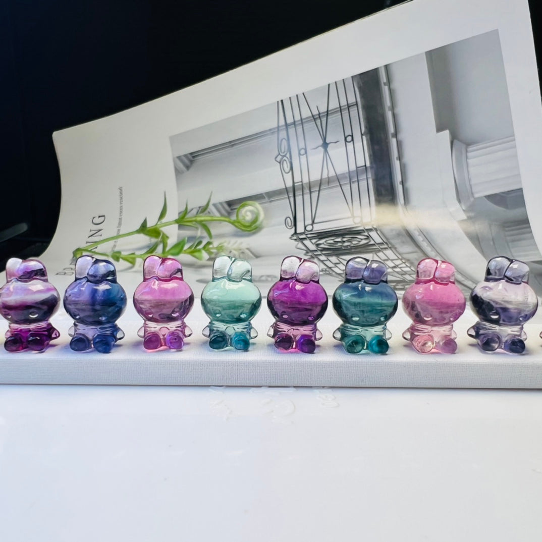 Mini Fluorite Sanrio Melody Carving crystal carving