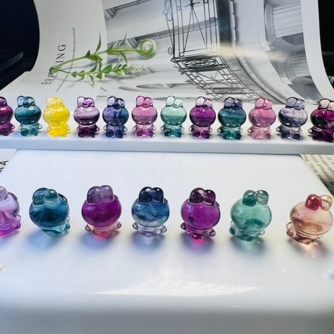 Mini Fluorite Sanrio Melody Carving crystal carving