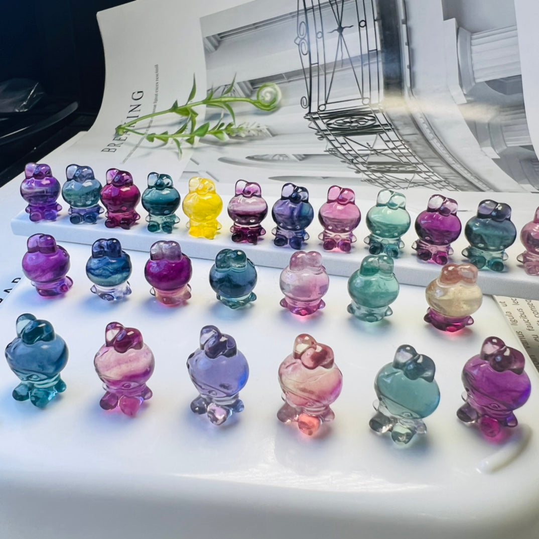 Mini Fluorite Sanrio Melody Carving crystal carving