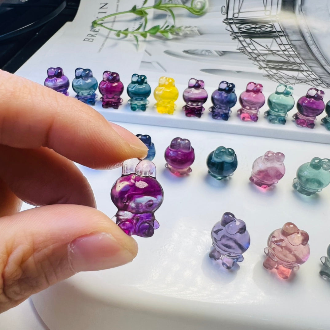 Mini Fluorite Sanrio Melody Carving crystal carving